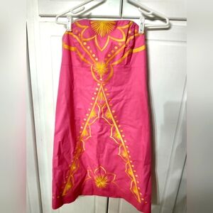 Lily Pulitzer Bowen strapless Bumblebee dress